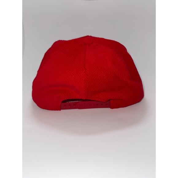 VTG Snowbird Corduroy Snapback Red SCI 100% Cotton skiing snowboard - Picture 3 of 5